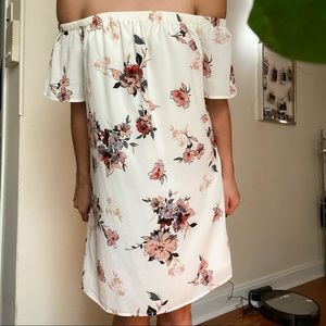 White floral dress